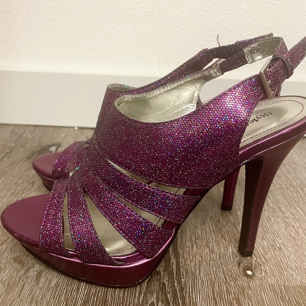 BRAND NEW! Style & Co. Glittery Purple Heels